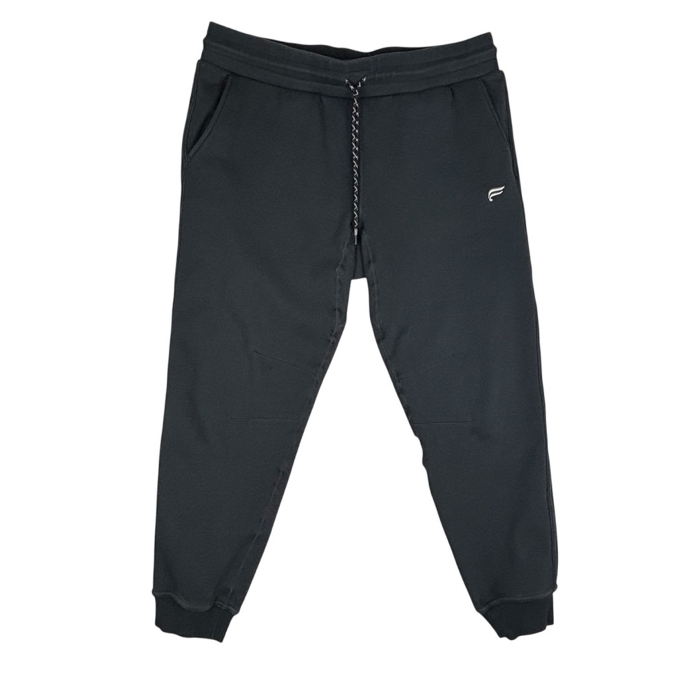 Fabletics Sweatpants Mens XL Black Joggers‎ Drawstring Logo Stretch